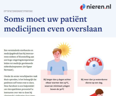 Cover Soms moet uw parient medicijnen even overslaan