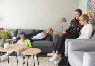 Bregje met haar gezin